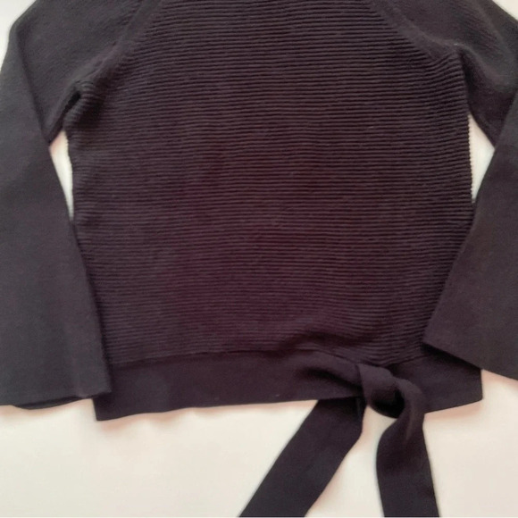 Simply Vera Vera Wang Women’s Side-Tie Ribbed Turtleneck Fall Winter Sweater - Picture 7 of 17